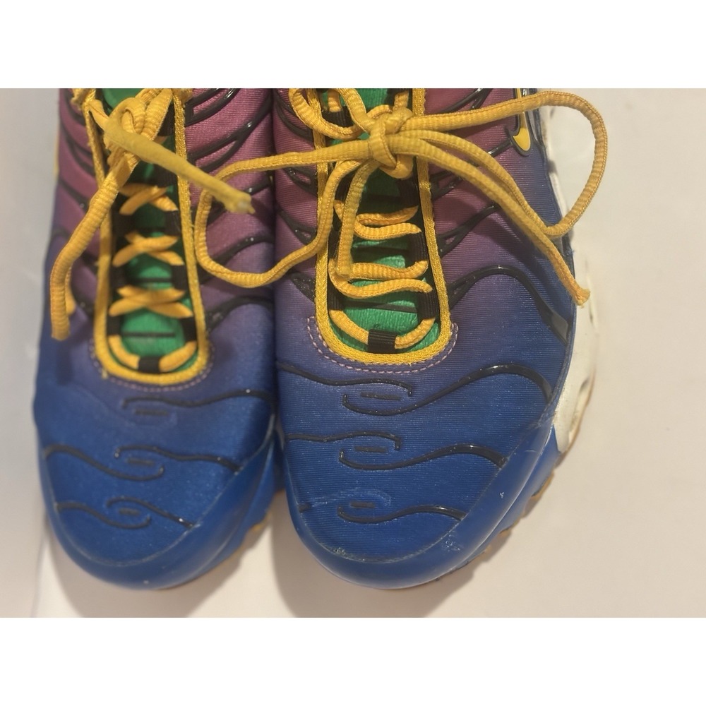 Nike Air Max Plus Gumball Size 4.5Y‎ Blue Yellow Boys Athletic Sneakers - Picture 9 of 12